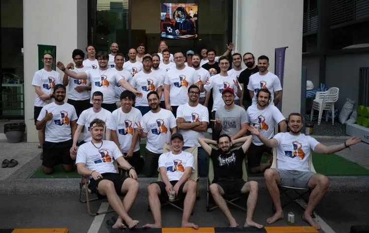 Participants of the February 2025 ThaigerSprint posing for a group photo